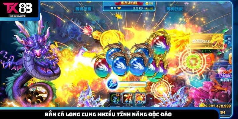 Bắn cá Long Cung nhiều tính năng độc đáo