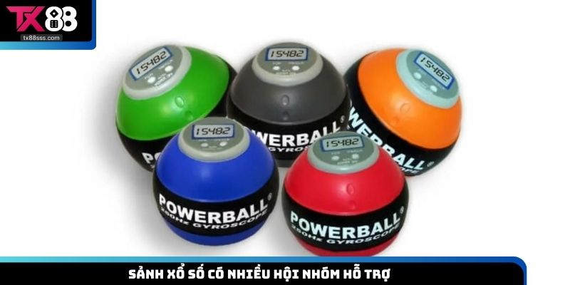 Sảnh xổ số có nhiều hội nhóm hỗ trợ